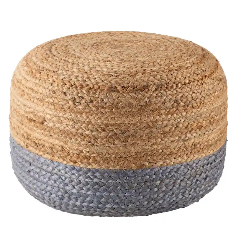 Pouf/repose-pieds rond en jute Saba de Juniper Home