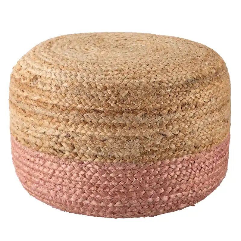 Pouf/repose-pieds rond en jute Saba de Juniper Home