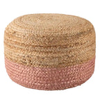 Pouf/repose-pieds rond en jute Saba de Juniper Home