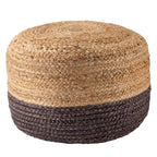 Pouf/repose-pieds rond en jute Saba de Juniper Home