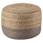 Pouf/repose-pieds rond en jute Saba de Juniper Home