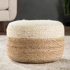 Pouf/repose-pieds rond en jute Saba de Juniper Home