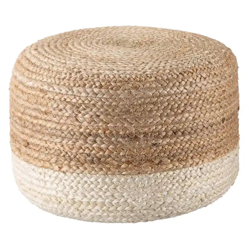 Pouf/repose-pieds rond en jute Saba de Juniper Home