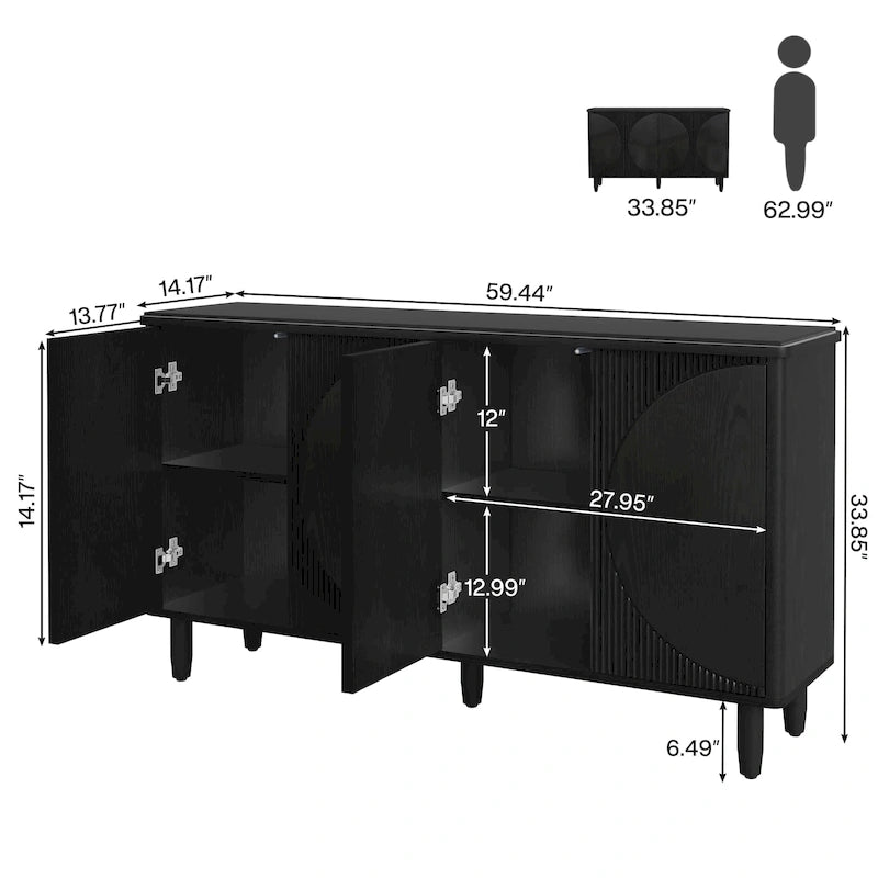 Buffet moderne avec rangement - Non applicable
