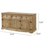 Buffet en bois style ferme 65 - Collection Corona