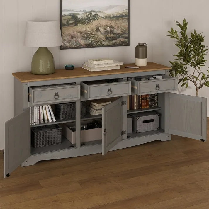 Buffet en bois style ferme 65 - Collection Corona