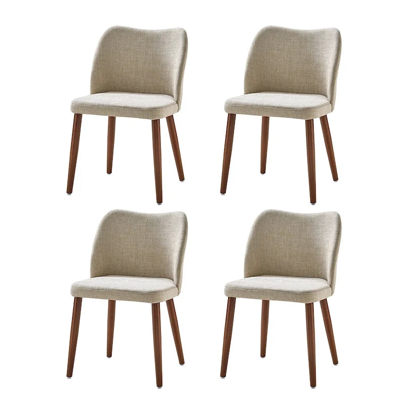 Ensemble de 4 chaises de salle à manger en bois massif Melisa de HULALA HOME