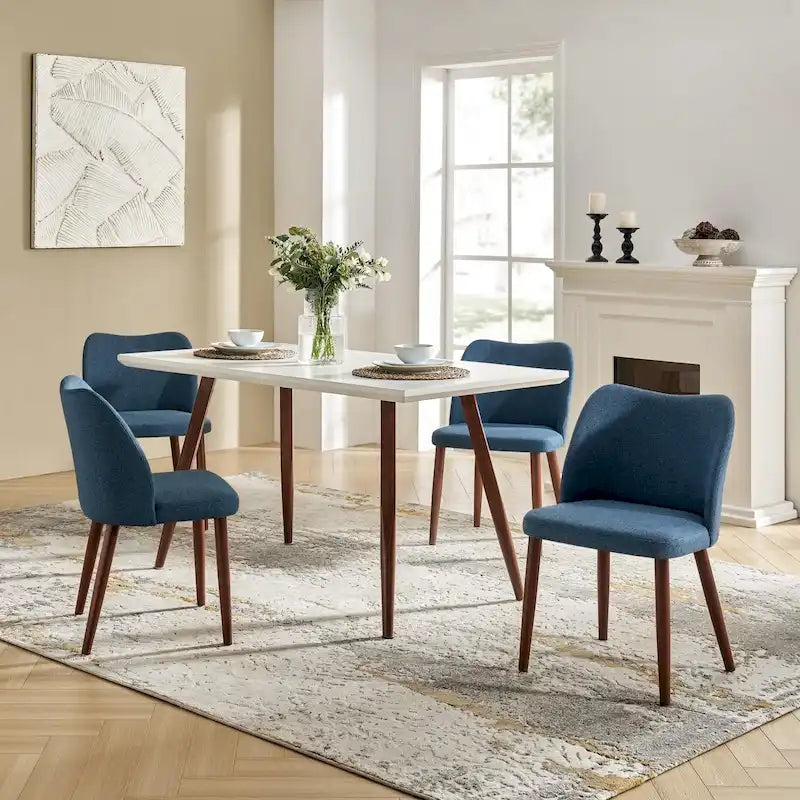 Ensemble de 4 chaises de salle à manger en bois massif Melisa de HULALA HOME