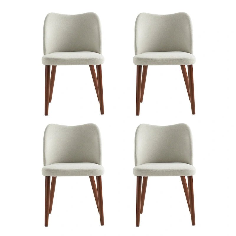 Ensemble de 4 chaises de salle à manger en bois massif Melisa de HULALA HOME