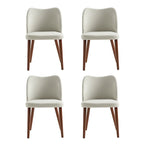 Ensemble de 4 chaises de salle à manger en bois massif Melisa de HULALA HOME