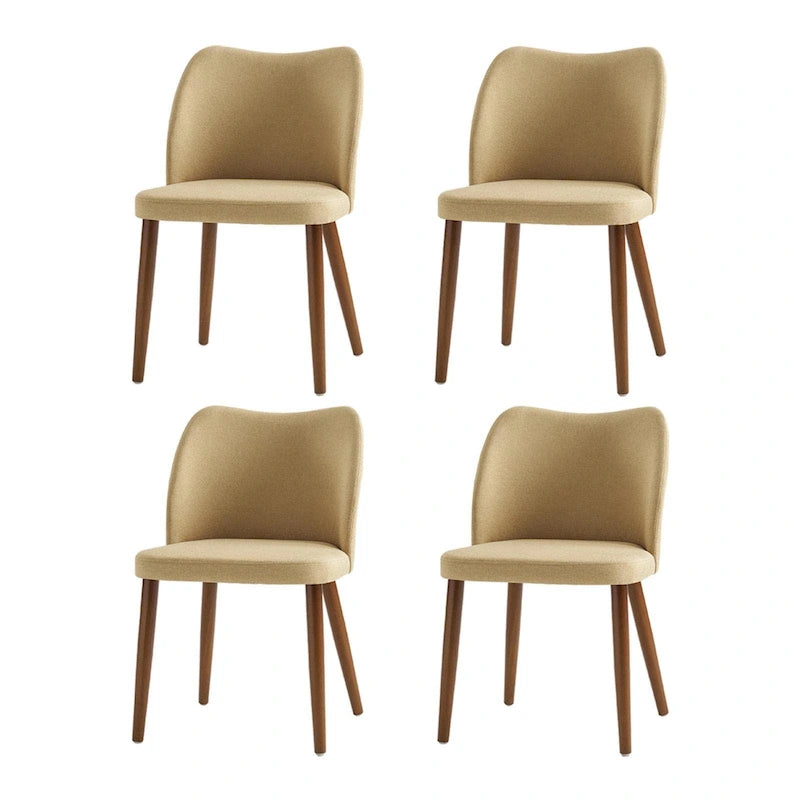 Ensemble de 4 chaises de salle à manger en bois massif Melisa de HULALA HOME