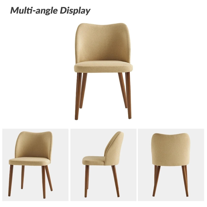 Ensemble de 4 chaises de salle à manger en bois massif Melisa de HULALA HOME