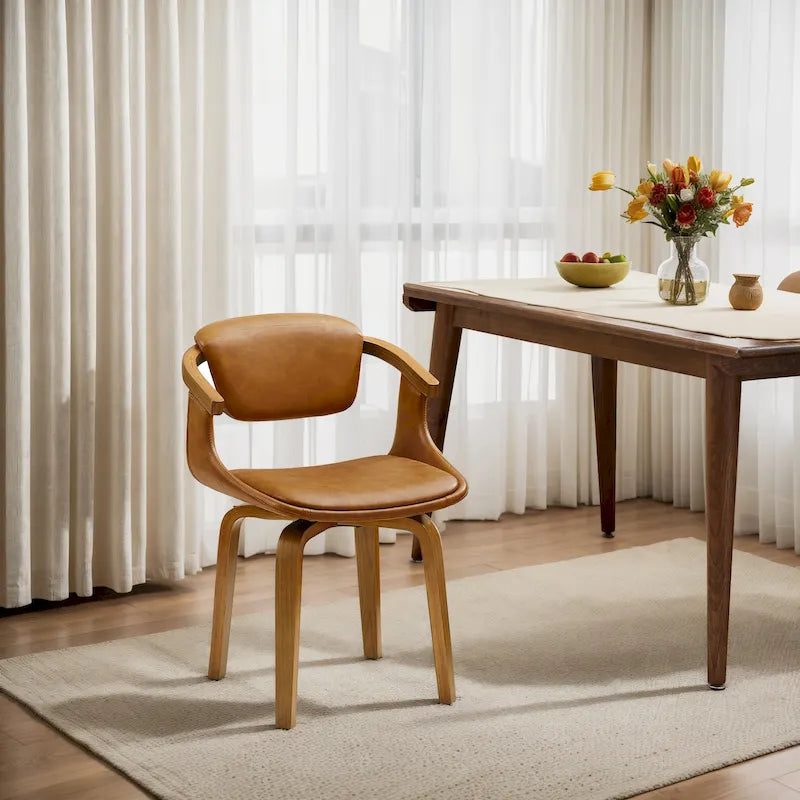 Chaise de salle à manger pivotante Art Leon