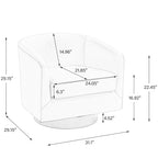 Fauteuil rond pivotant à 360 degrés