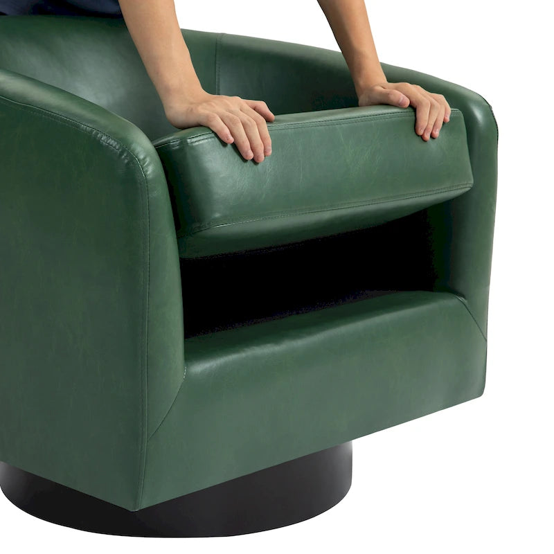 Fauteuil rond pivotant à 360 degrés
