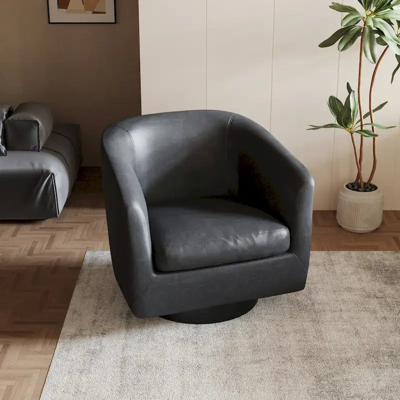 Fauteuil rond pivotant à 360 degrés