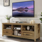 Magnifique meuble TV 70 pouces avec tiroirs, étagères et portes pour salon ou chambre à coucher - 70 pouces