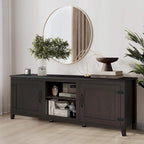 Magnifique meuble TV 70 pouces avec tiroirs, étagères et portes pour salon ou chambre à coucher - 70 pouces