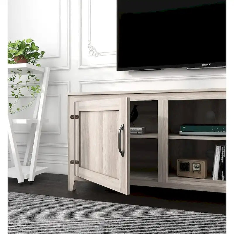 Magnifique meuble TV 70 pouces avec tiroirs, étagères et portes pour salon ou chambre à coucher - 70 pouces