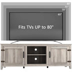 Magnifique meuble TV 70 pouces avec tiroirs, étagères et portes pour salon ou chambre à coucher - 70 pouces