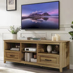 Magnifique meuble TV 70 pouces avec tiroirs, étagères et portes pour salon ou chambre à coucher - 70 pouces
