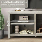 Magnifique meuble TV 70 pouces avec tiroirs, étagères et portes pour salon ou chambre à coucher - 70 pouces