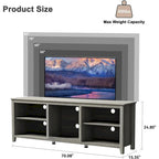 Magnifique meuble TV 70 pouces avec tiroirs, étagères et portes pour salon ou chambre à coucher - 70 pouces