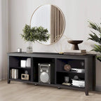 Magnifique meuble TV 70 pouces avec tiroirs, étagères et portes pour salon ou chambre à coucher - 70 pouces