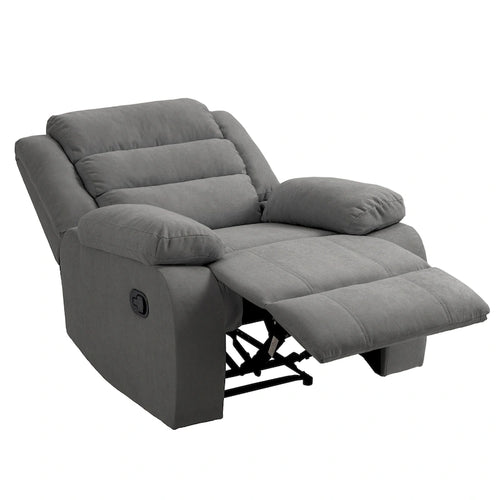 Ensemble de 2 fauteuils inclinables manuels classiques et traditionnels