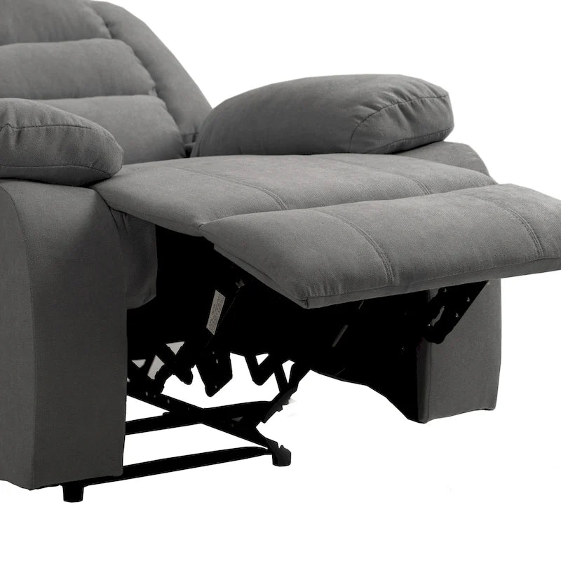 Ensemble de 2 fauteuils inclinables manuels classiques et traditionnels