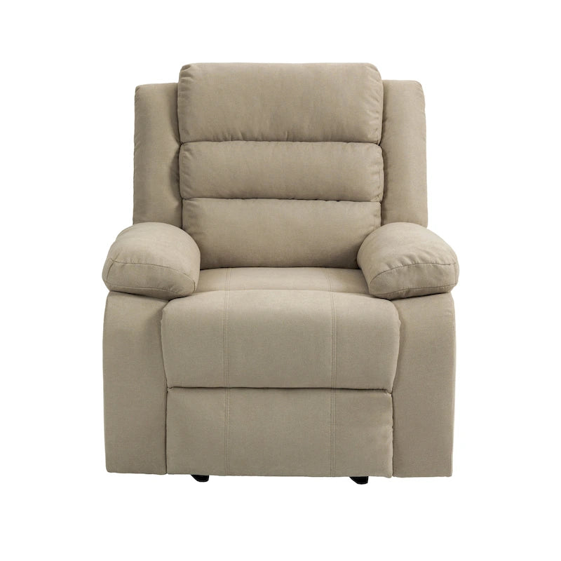 Ensemble de 2 fauteuils inclinables manuels classiques et traditionnels