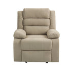 Ensemble de 2 fauteuils inclinables manuels classiques et traditionnels