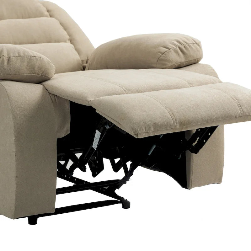 Ensemble de 2 fauteuils inclinables manuels classiques et traditionnels