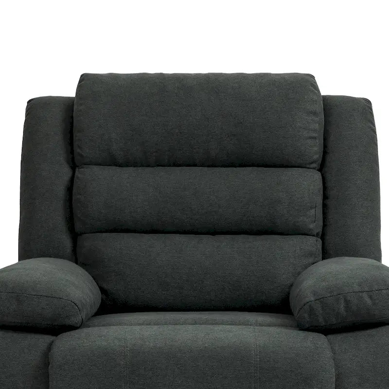 Ensemble de 2 fauteuils inclinables manuels classiques et traditionnels