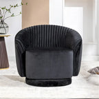 Petit fauteuil pivotant Milvo en velours