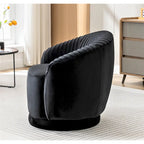 Petit fauteuil pivotant Milvo en velours