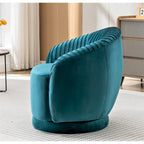 Petit fauteuil pivotant Milvo en velours