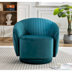 Petit fauteuil pivotant Milvo en velours