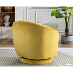 Petit fauteuil pivotant Milvo en velours