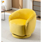 Petit fauteuil pivotant Milvo en velours