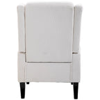 Fauteuil d'appoint HOMCOM Copper Grove Guanta à pieds en bois capitonnés