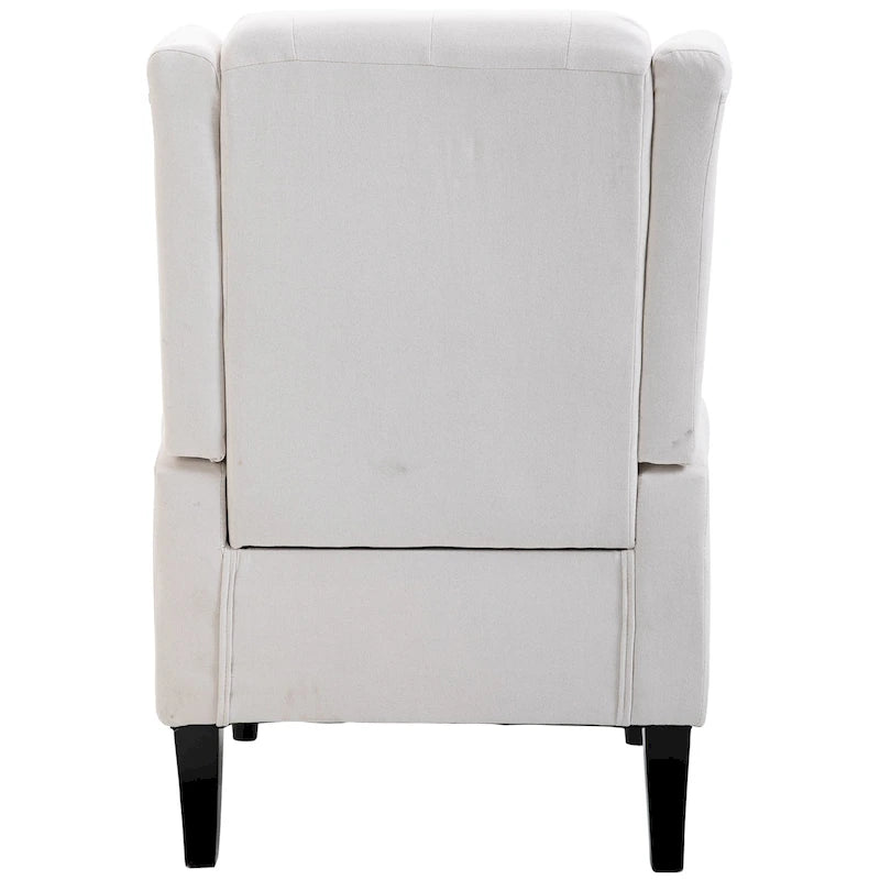 Fauteuil d'appoint HOMCOM Copper Grove Guanta à pieds en bois capitonnés