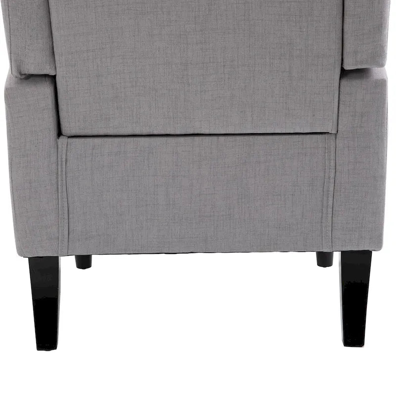Fauteuil d'appoint HOMCOM Copper Grove Guanta à pieds en bois capitonnés