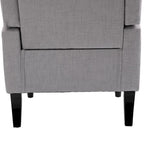 Fauteuil d'appoint HOMCOM Copper Grove Guanta à pieds en bois capitonnés