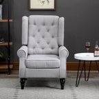 Fauteuil d'appoint HOMCOM Copper Grove Guanta à pieds en bois capitonnés