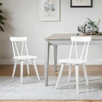 Chaises de salle à manger en bois Windsor de 17,4 pouces de large