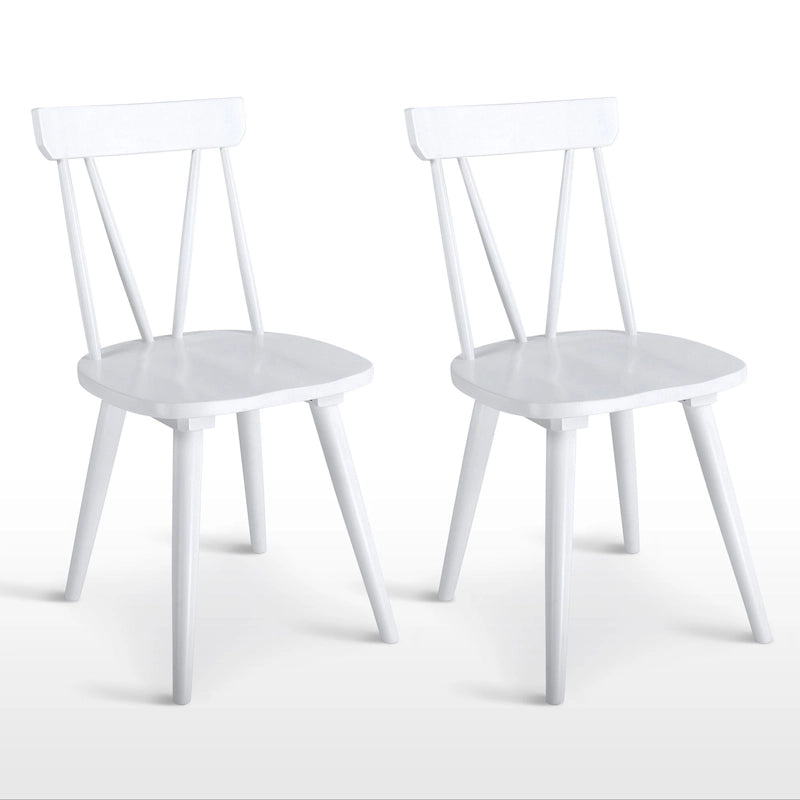 Chaises de salle à manger en bois Windsor de 17,4 pouces de large