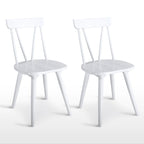 Chaises de salle à manger en bois Windsor de 17,4 pouces de large