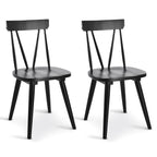 Chaises de salle à manger en bois Windsor de 17,4 pouces de large
