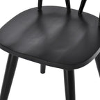 Chaises de salle à manger en bois Windsor de 17,4 pouces de large